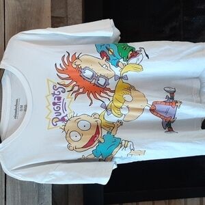 Nickelodeon Rugrats character graphic print white short sleeve shirt S/M